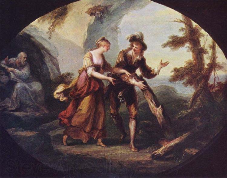 Angelica Kauffmann Miranda and Ferdinand in The Tempest Spain oil painting art